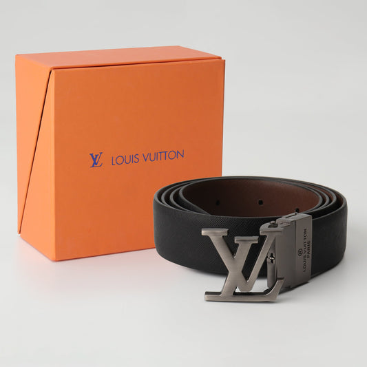 LV Iconic Gunmetal Belt