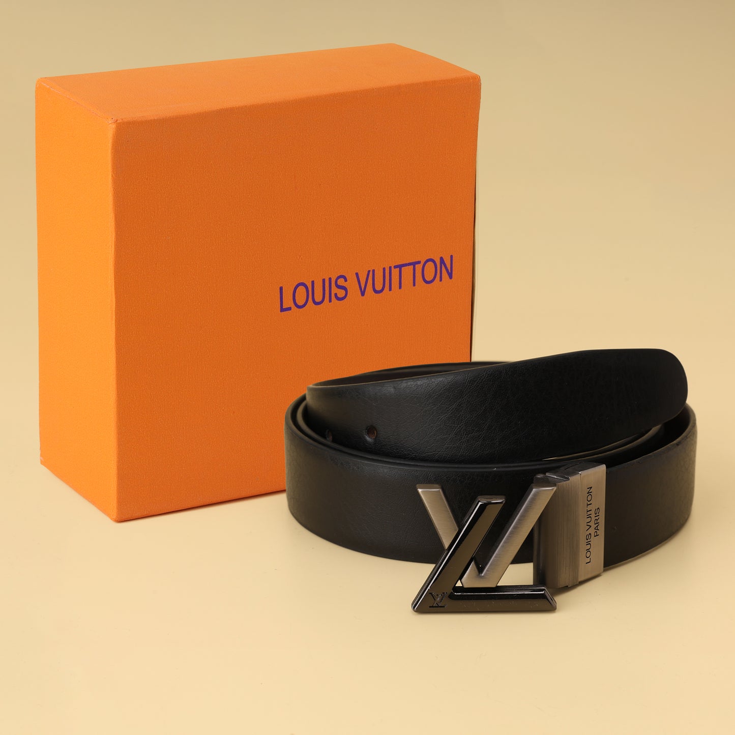 Icon Lock Leather Belt