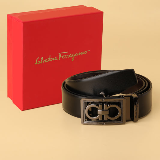 Gancini Blackout Reversible Belt