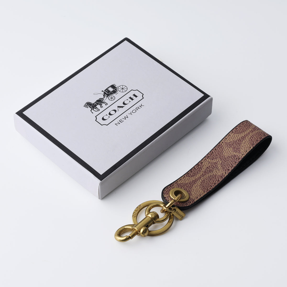 Mocha Heritage Signature Loop Keychain