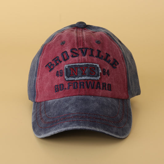Washed "Brosville" Two-Tone Baseball Cap
