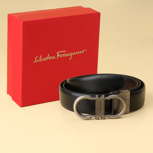 Refined Oval Buckle Belt