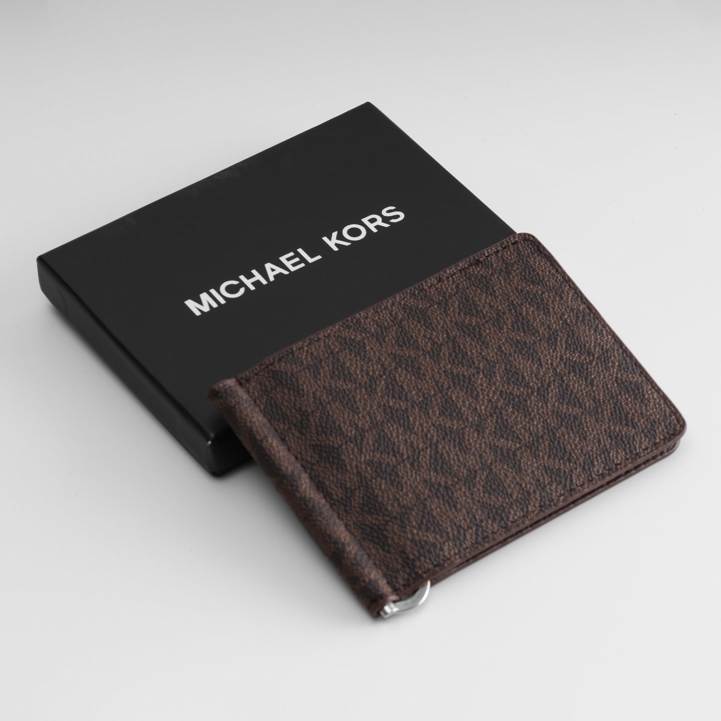 Micro Pattern Money Clip Wallet