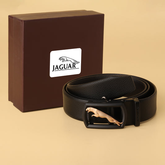 Jaguar Black Reversible Leather Belt