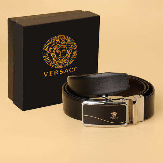 Signature Reversible Leather Belt