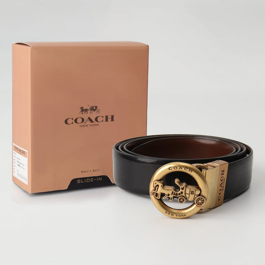 Heritage Round Buckle Belt – Antique Gold