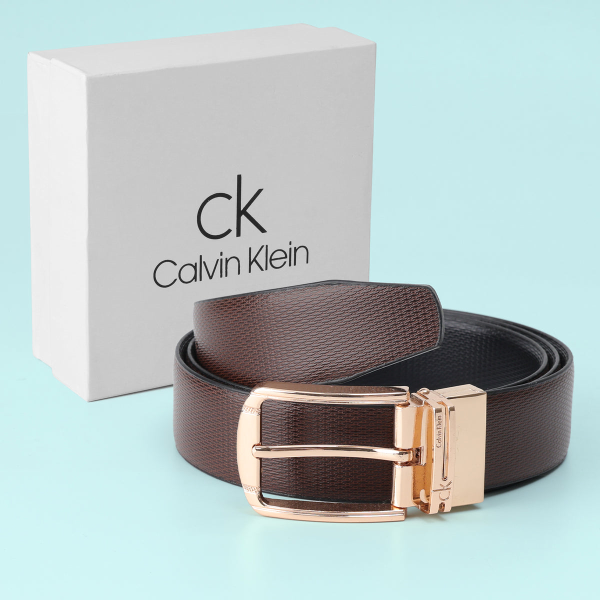 Cognac Signature Reversible Belt
