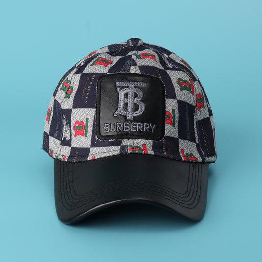 Burberry  Leather-Patch Cap