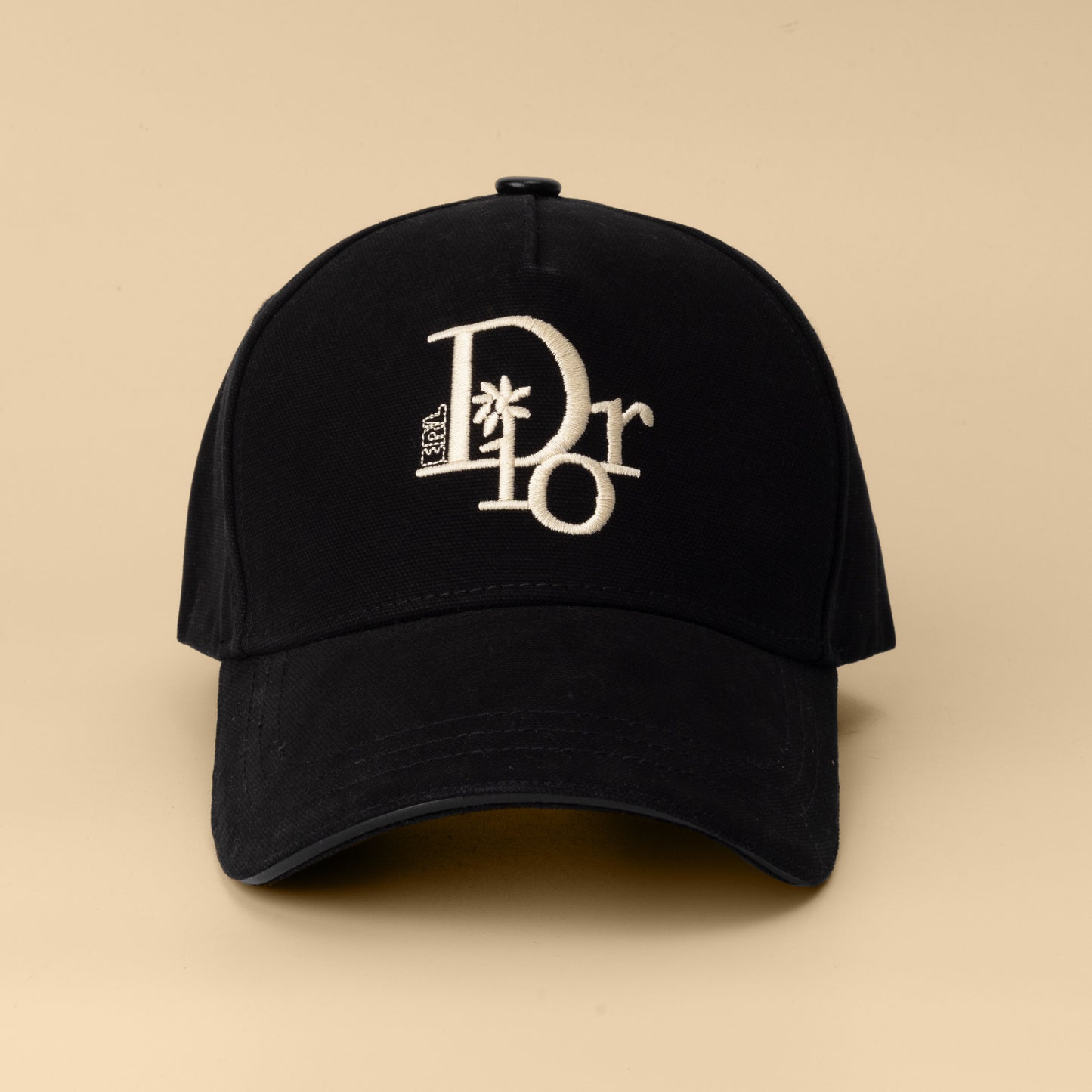 Noir Monogram Signature Cap