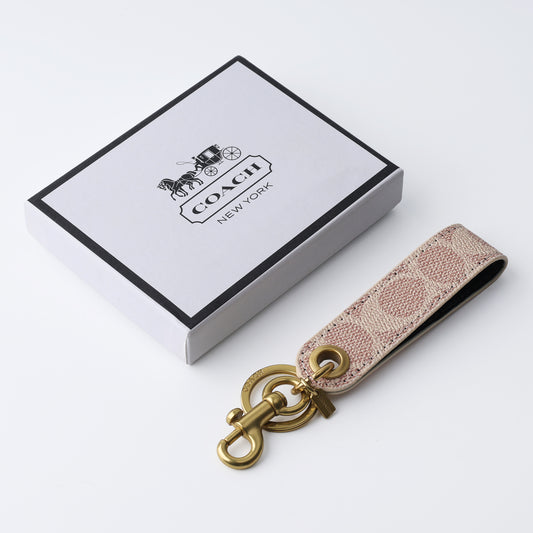 Blush Ivory Signature Loop Keychain