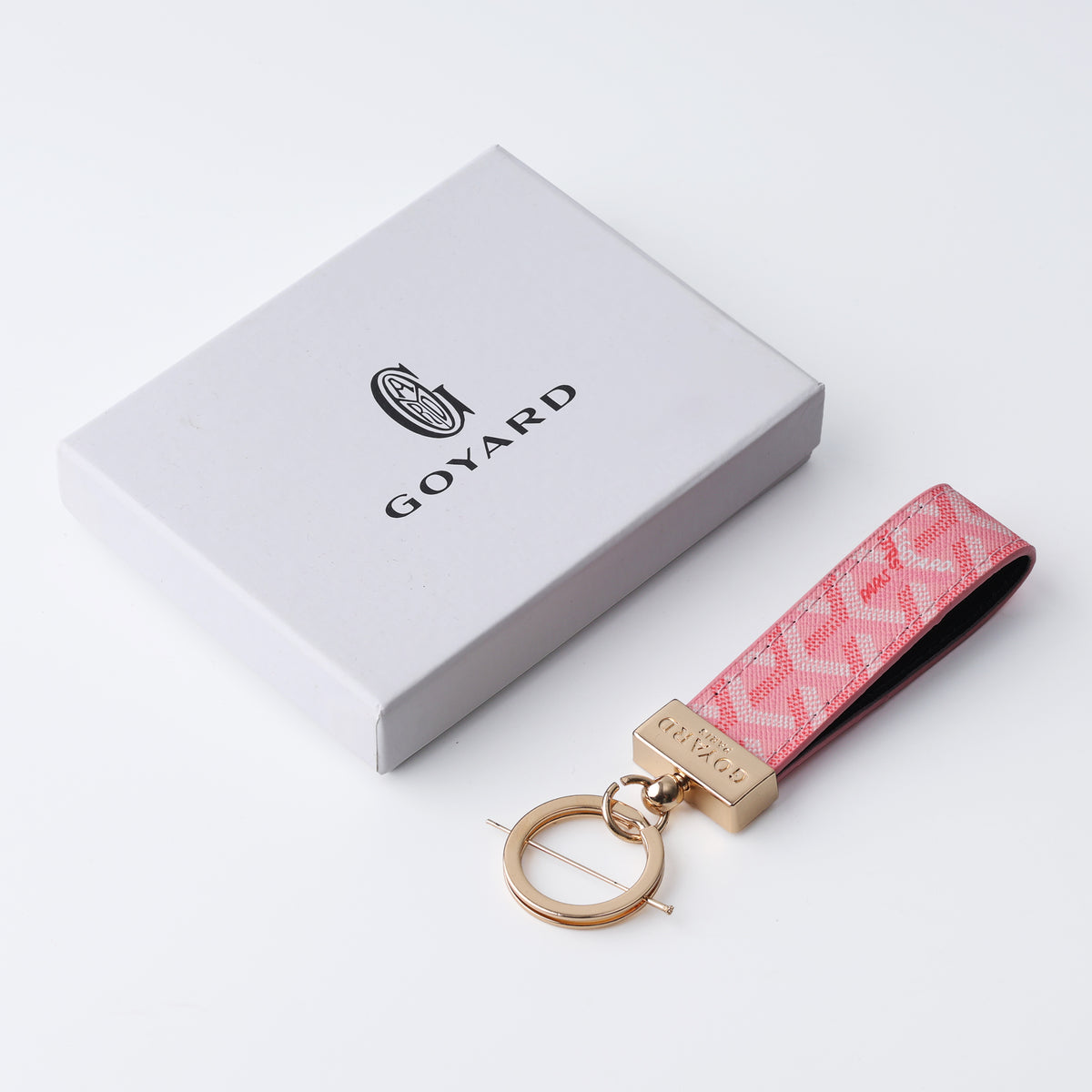 Pink Pop Signature Strap Keychain.