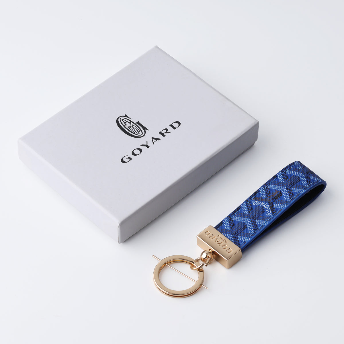 Cobalt Mosaic Signature Strap Keychain