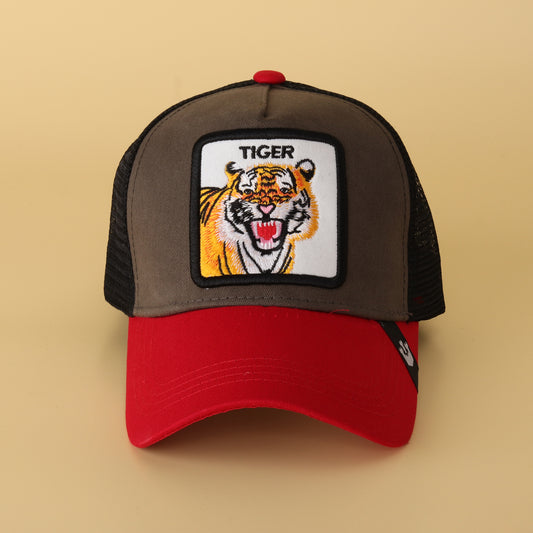 Tiger Embroidered Trucker Cap – Bold Streetwear Style