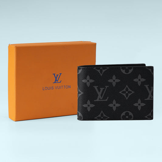 All-Black Textured Luxury Wallet