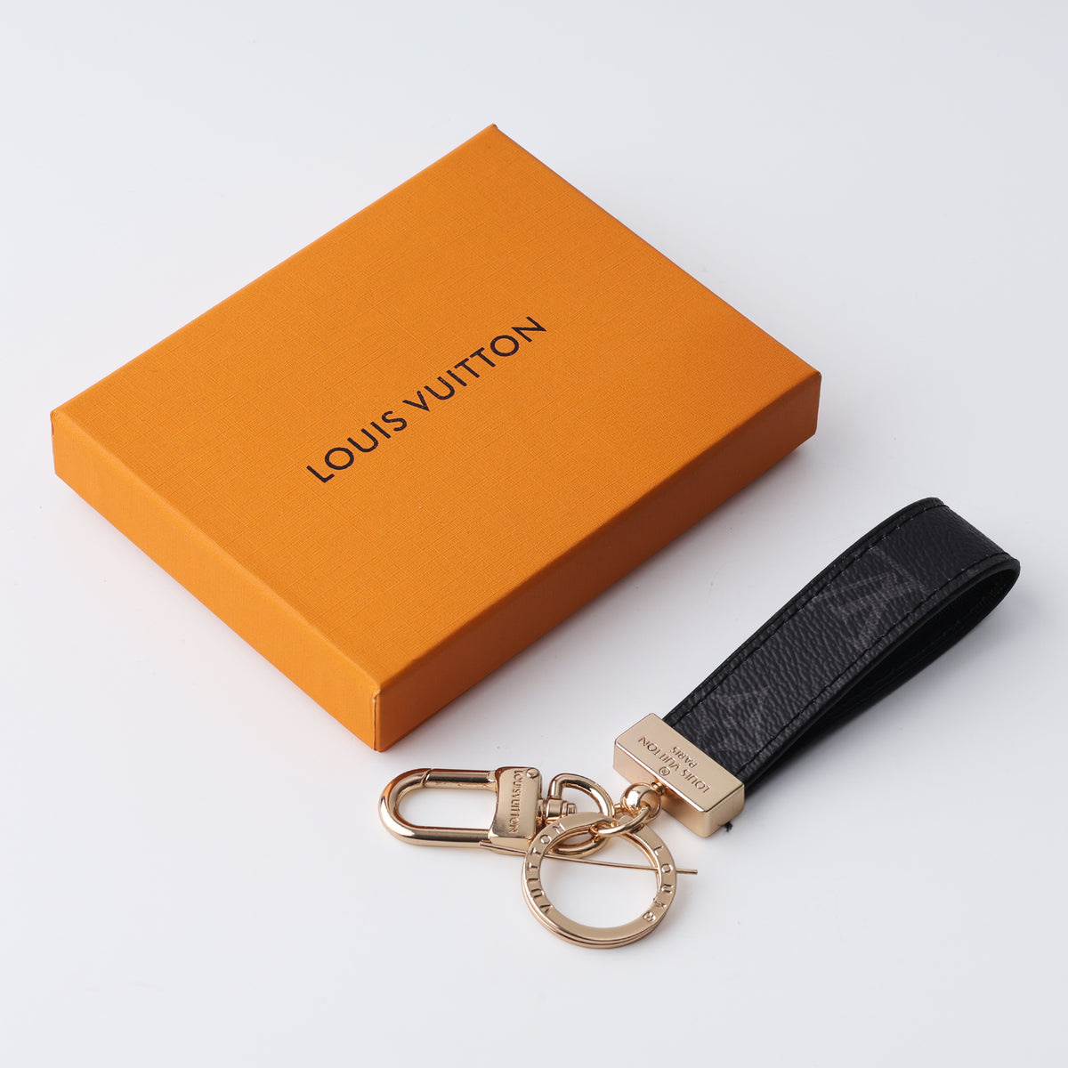 Onyx Classic Textured Loop Keychain