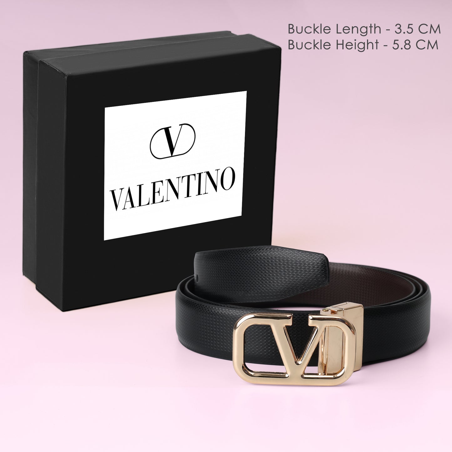 Gold V Buckle Belt