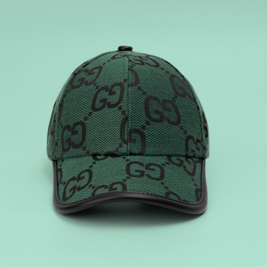 Emerald Grid Monogram Cap