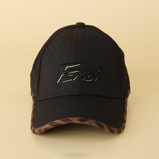 Black Monogram Baseball Cap