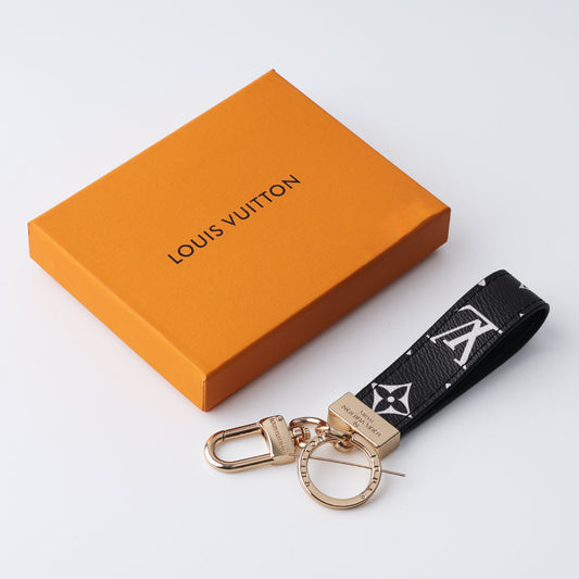 Midnight Monogram Signature Loop Keychain