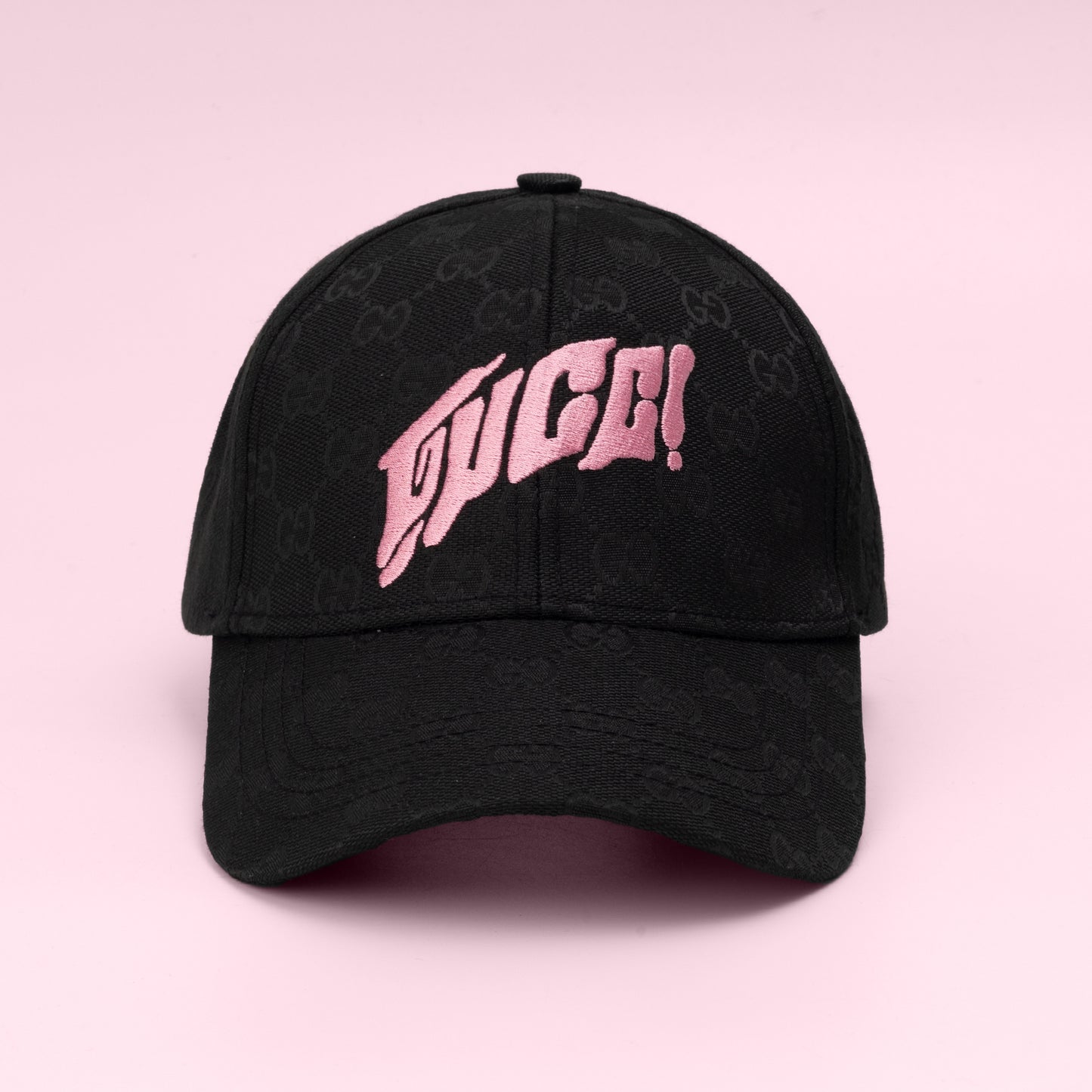 Blush Noir Monogram Cap
