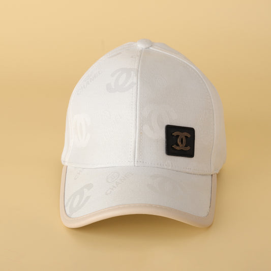 White Designer Cap – Luxury Streetwear With Iconic Edge