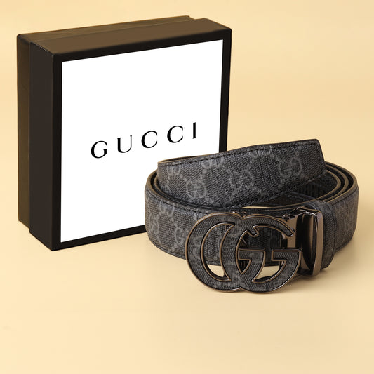 Grey Monogram Canvas Belt