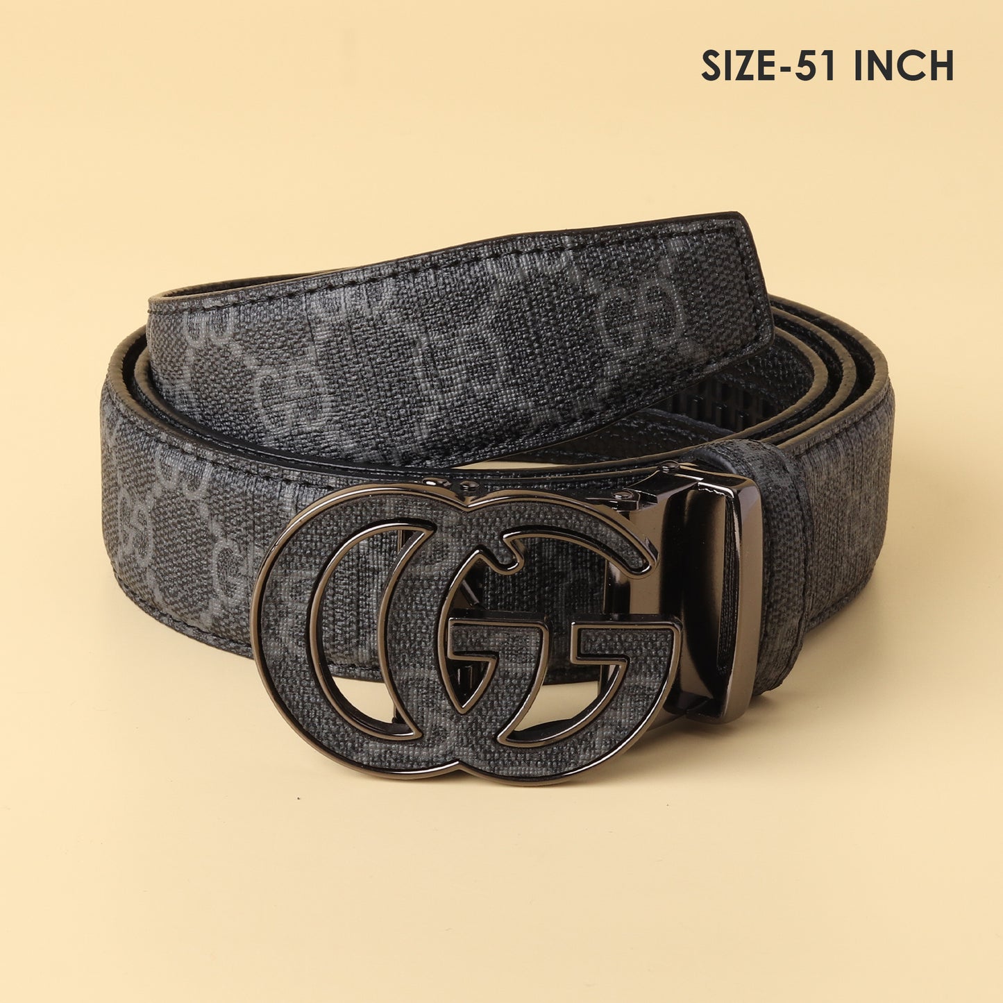 Grey Monogram Canvas Belt