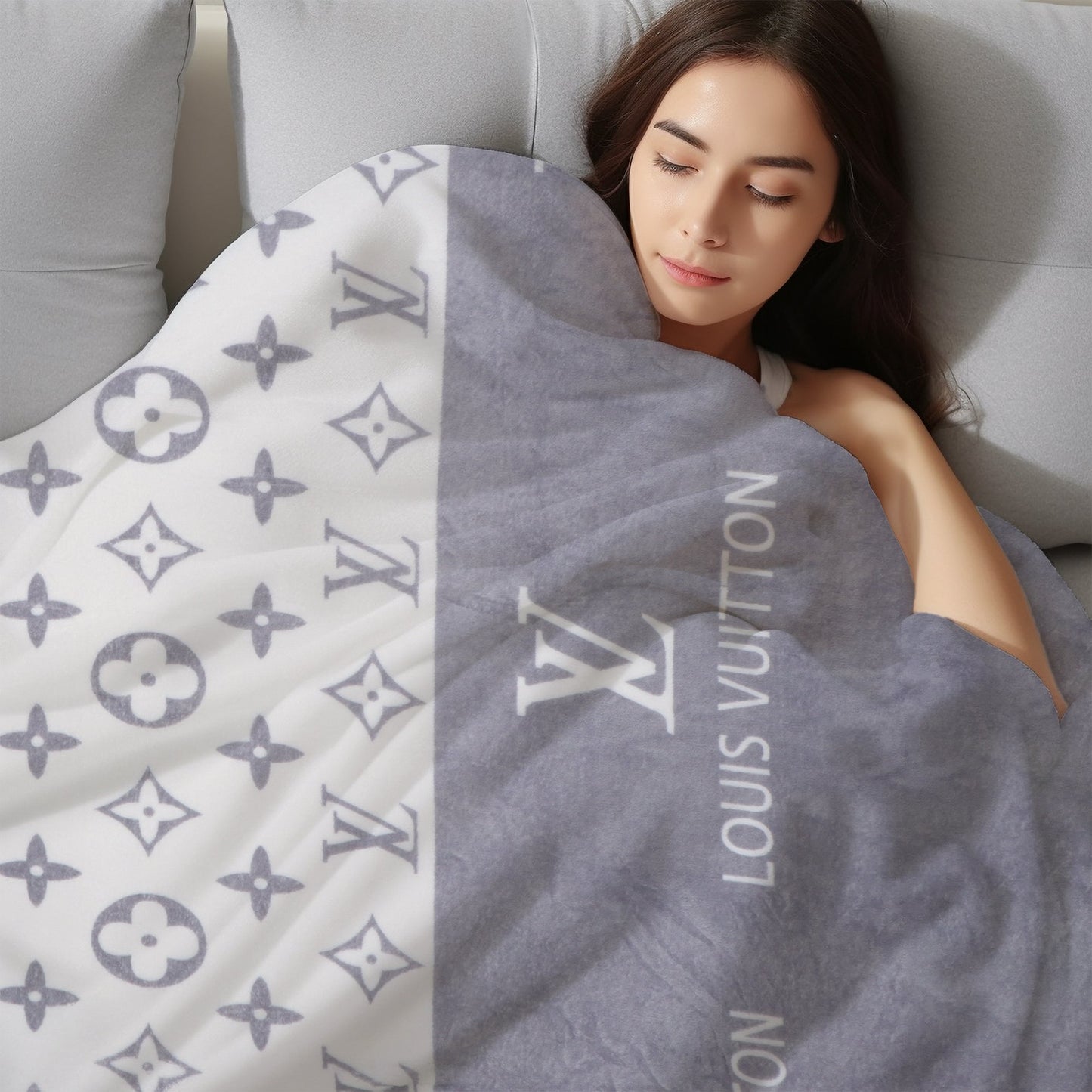 Mist Monogram Blanket
