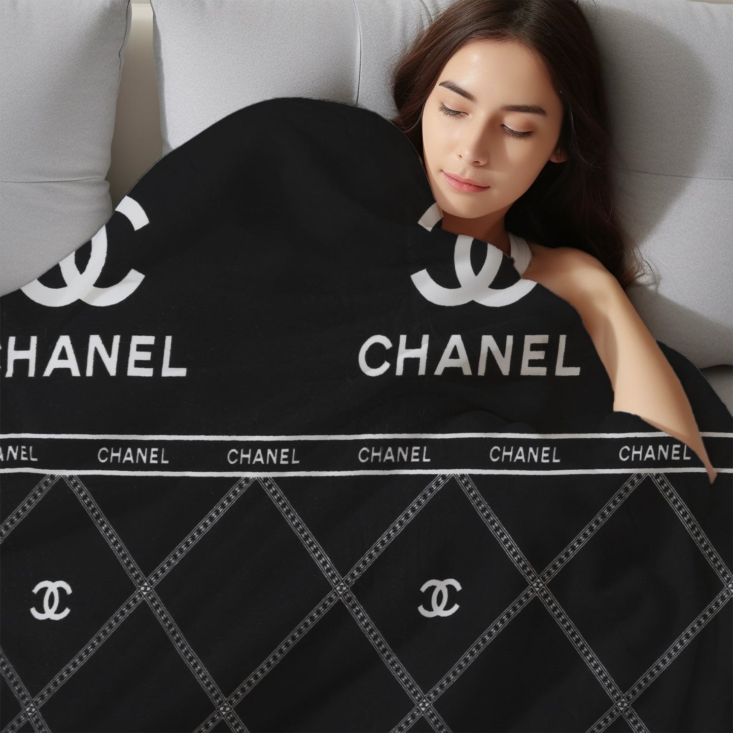 Classic Quilted Monogram Blanket