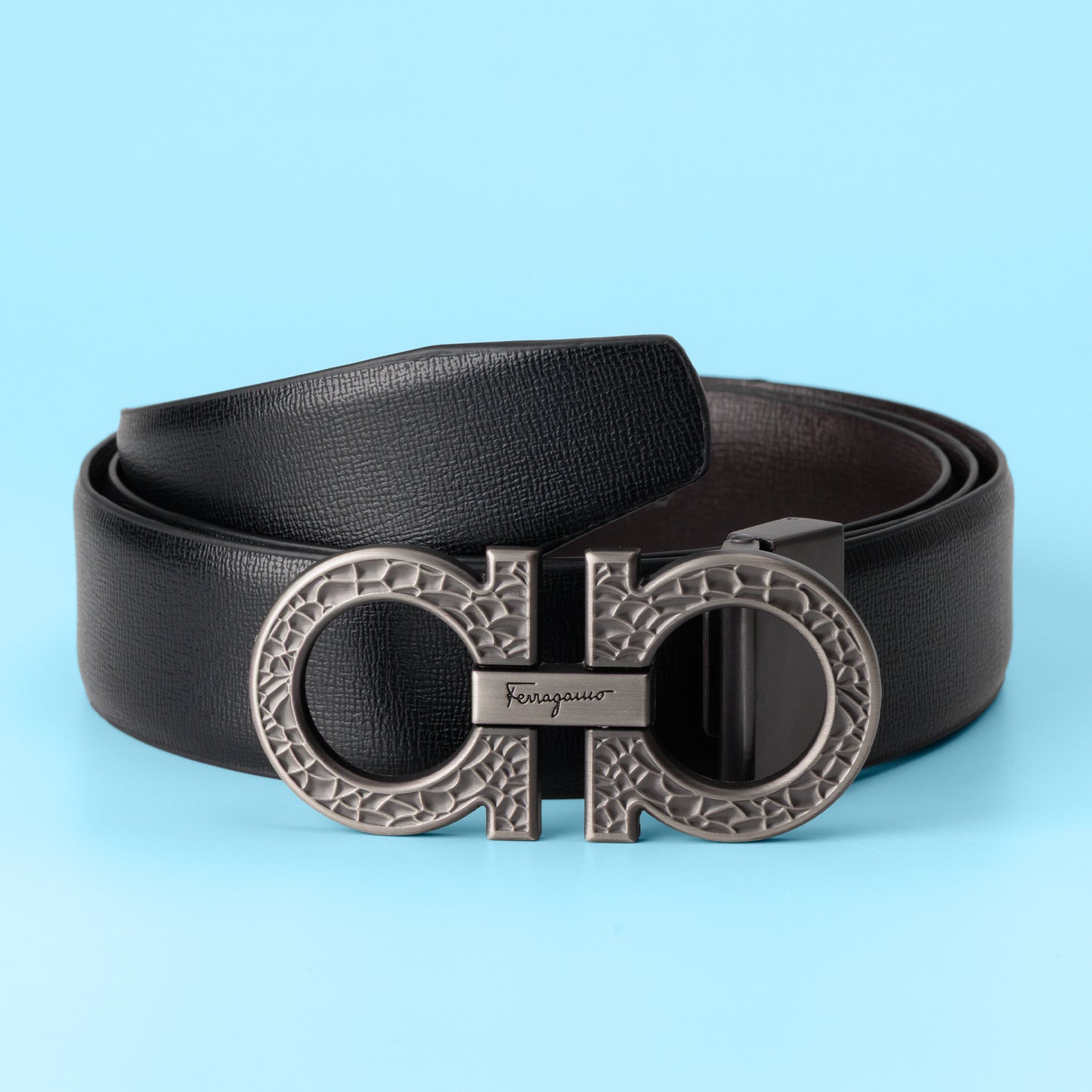 Noir Gancio Signature Belt