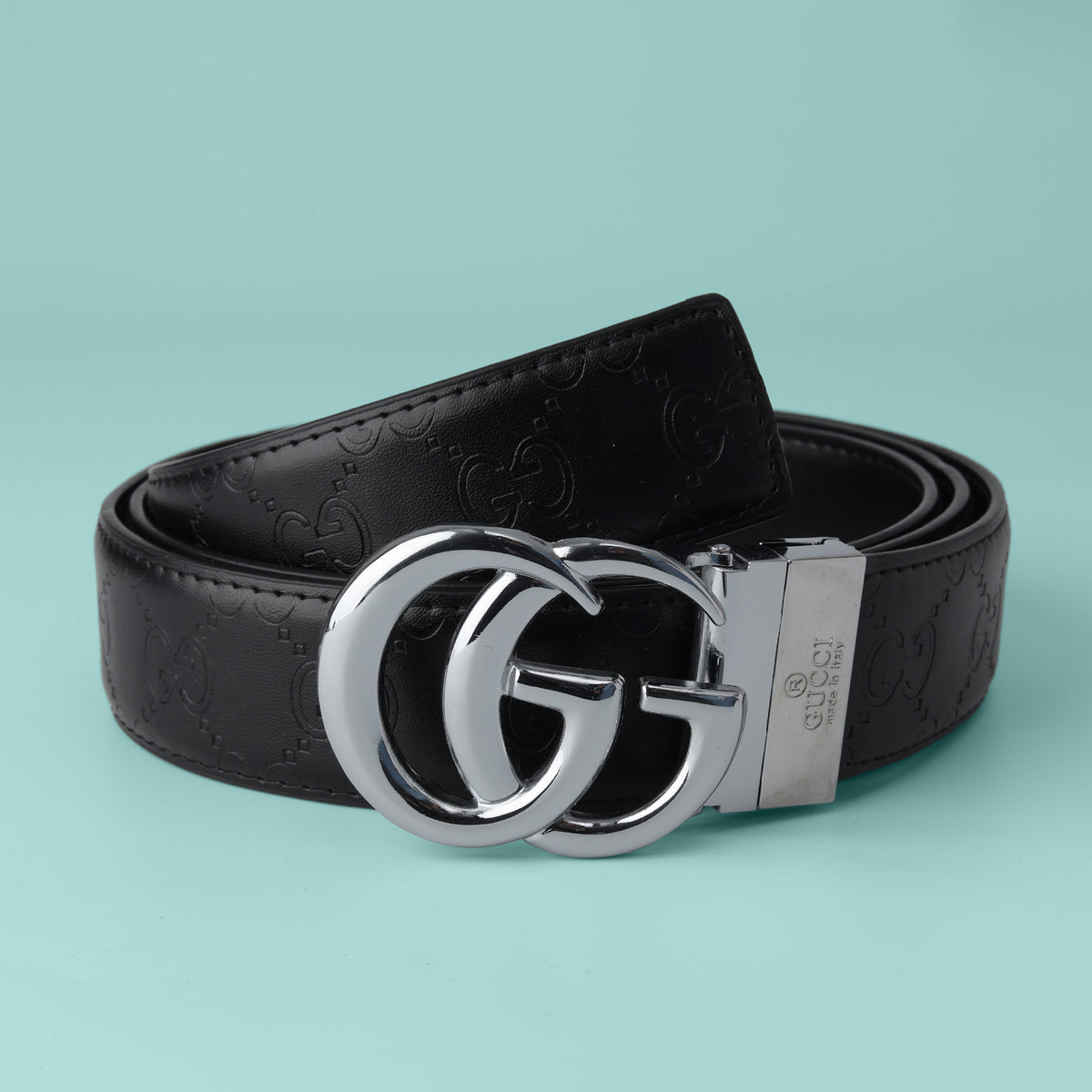 Onyx Chrome Statement Belt