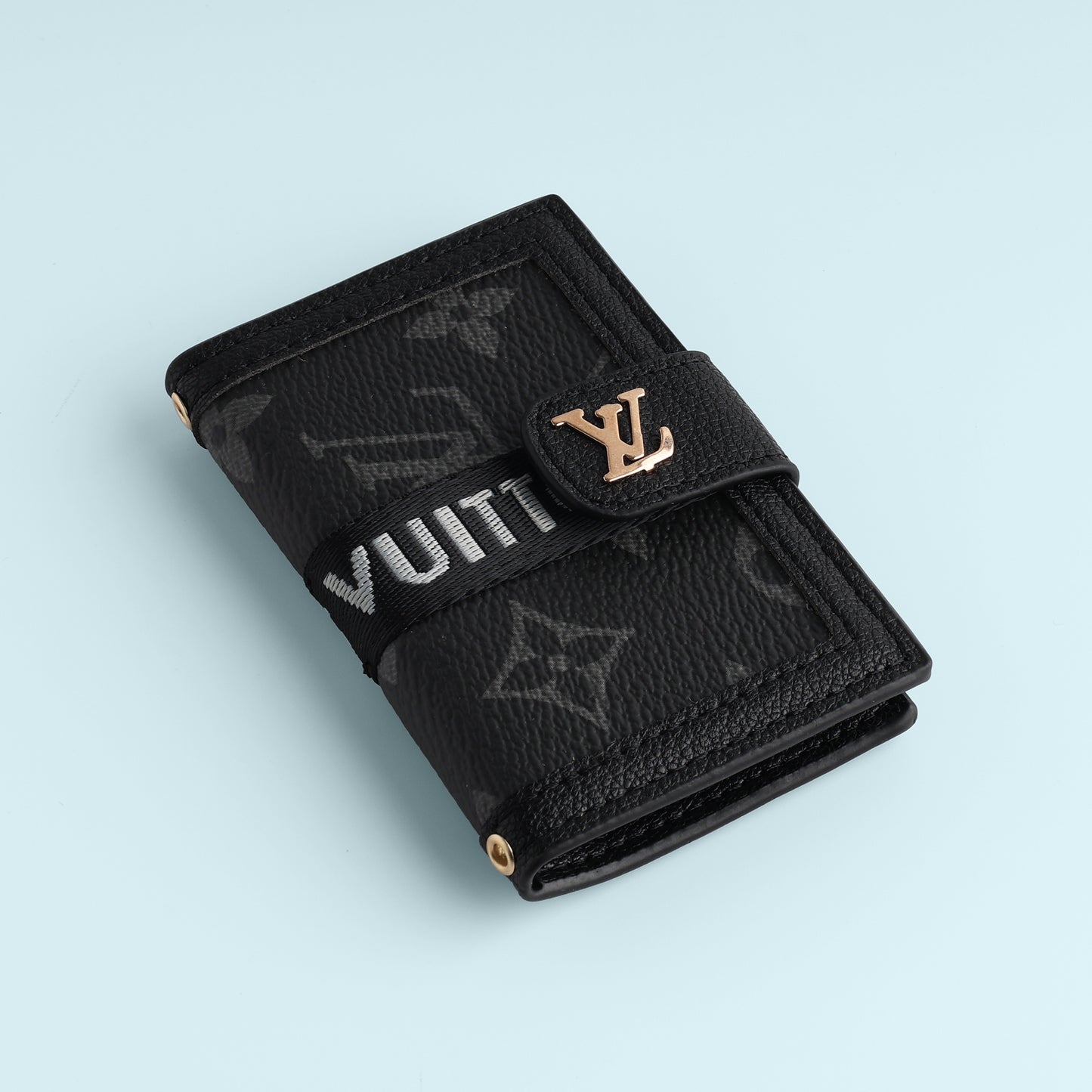 Midnight Monogram Money Clip Wallet