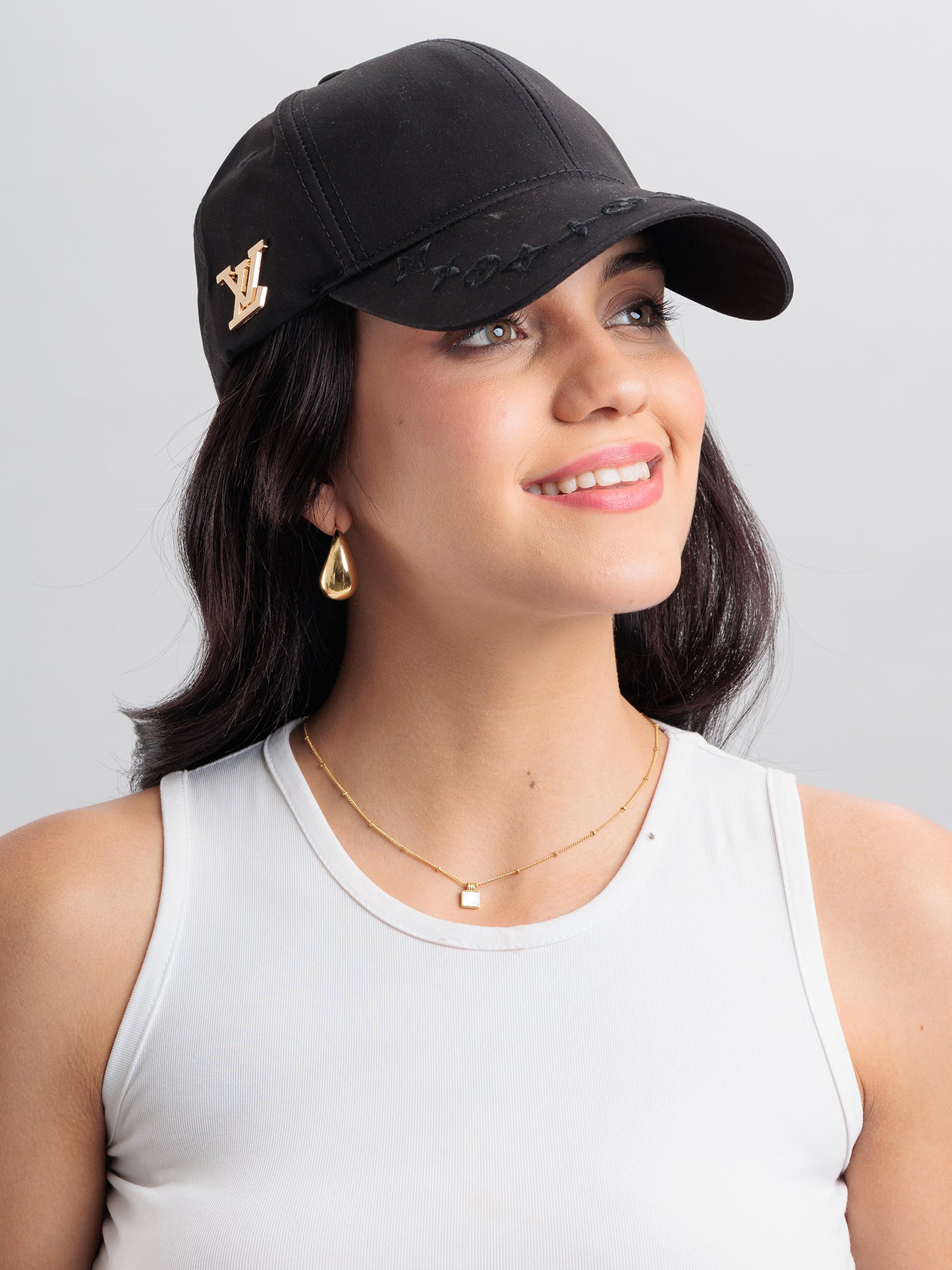 Midnight Luxe Monogram Cap