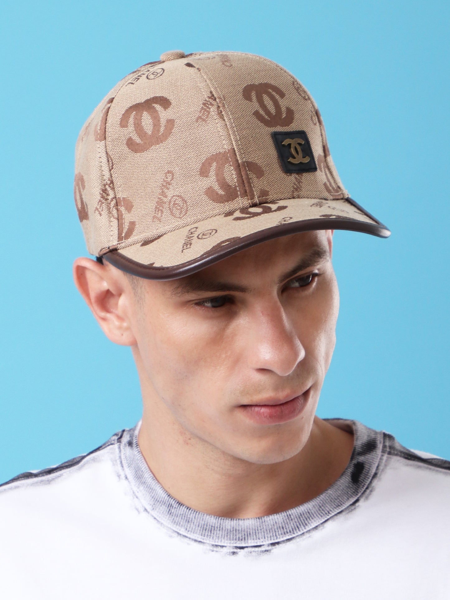 Beige Monogram Cap – Luxury Fashion Streetwear