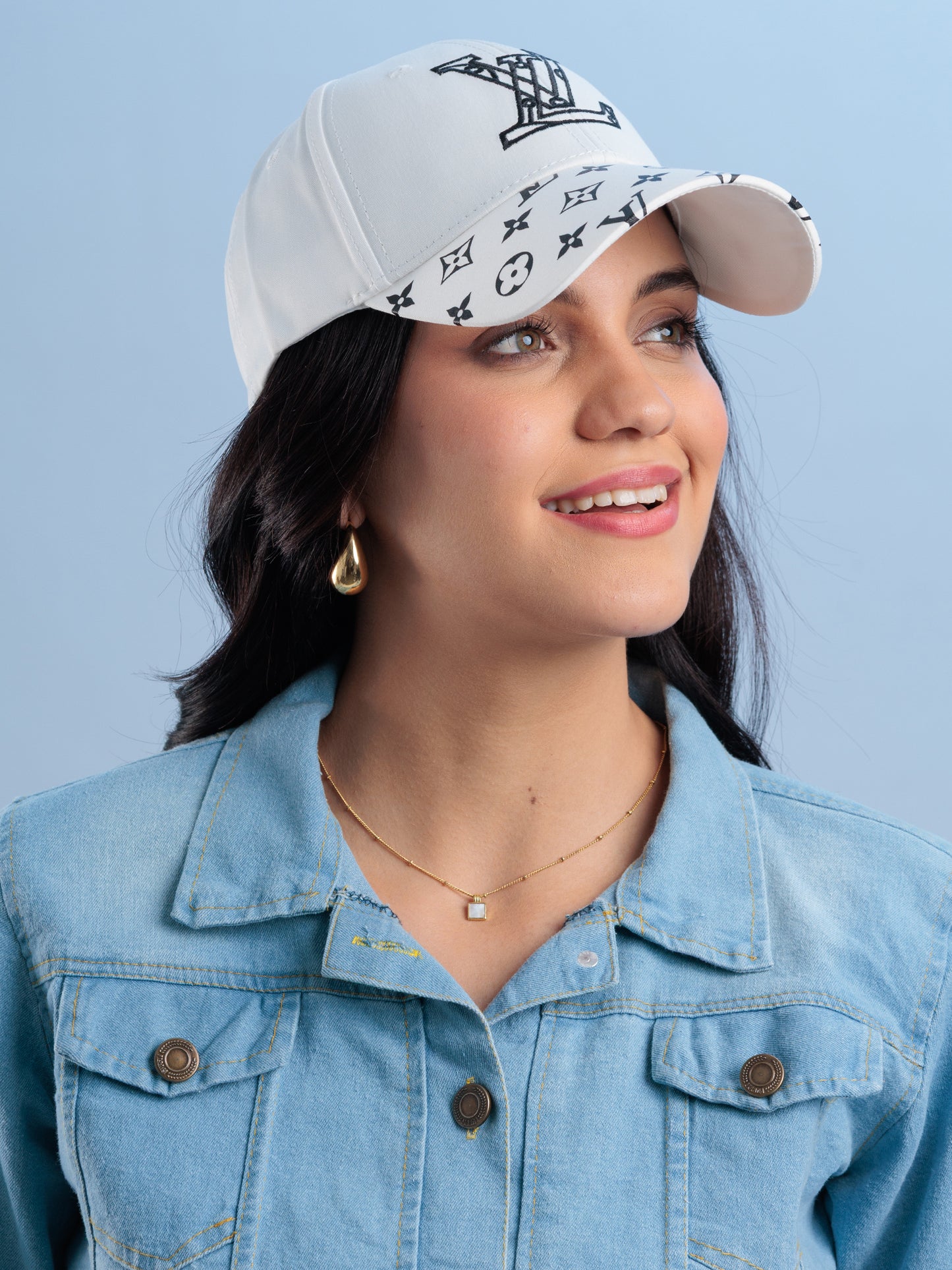 ivory Luxe Curve Cap
