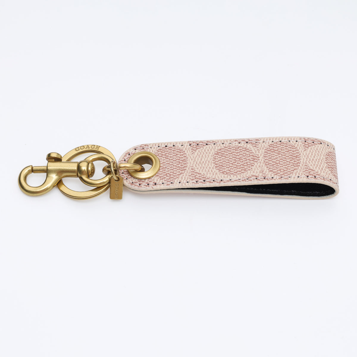 Blush Ivory Signature Loop Keychain