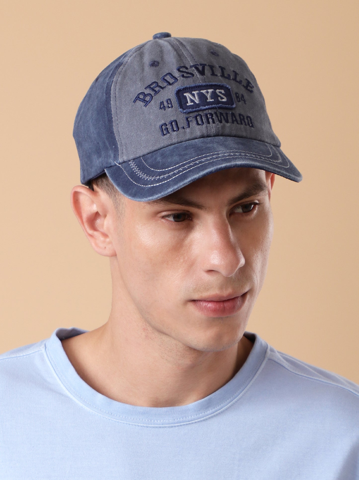 "Brosville" Distressed Baseball Cap