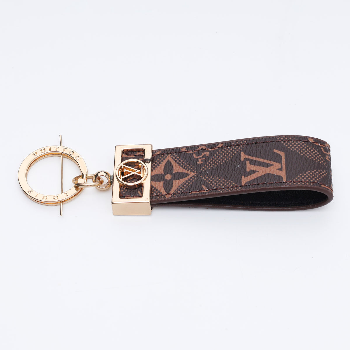 Espresso Heritage Signature Loop Keychain