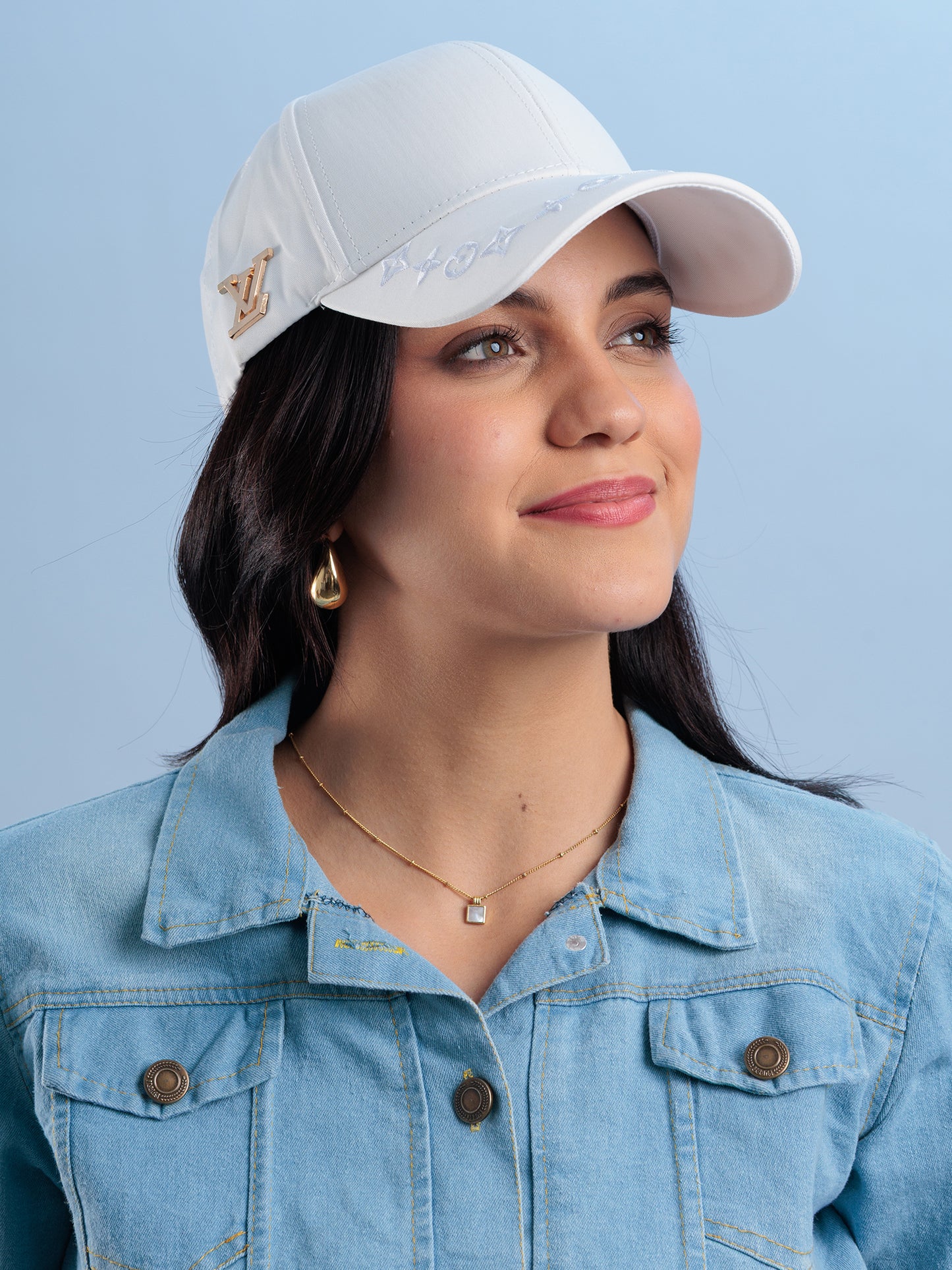 Ivory Luxe Curve Cap