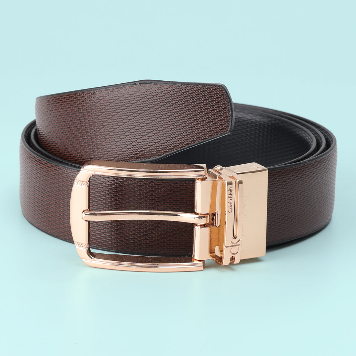 Cognac Signature Reversible Belt