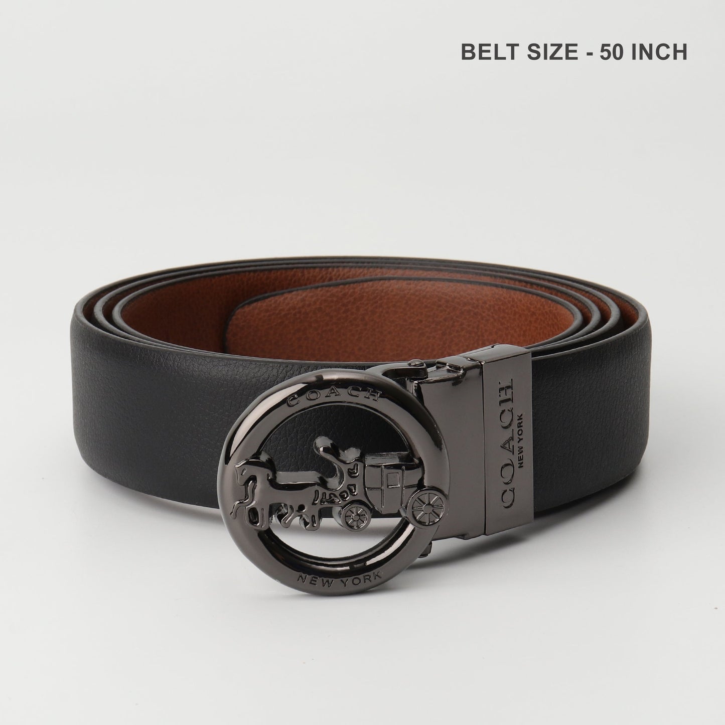 Carriage Emblem Reversible Belt