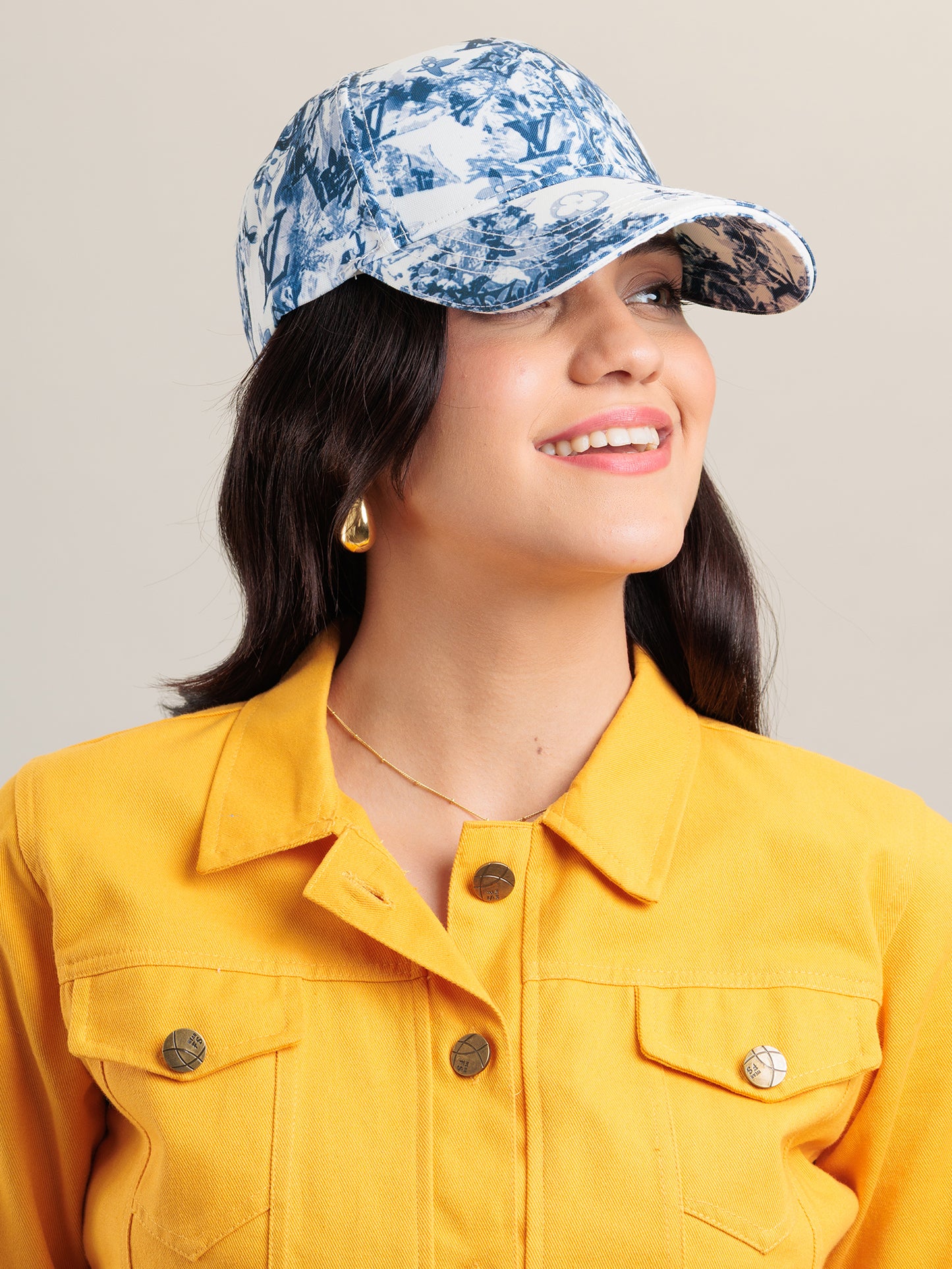 Midnight Monogram Splash Cap
