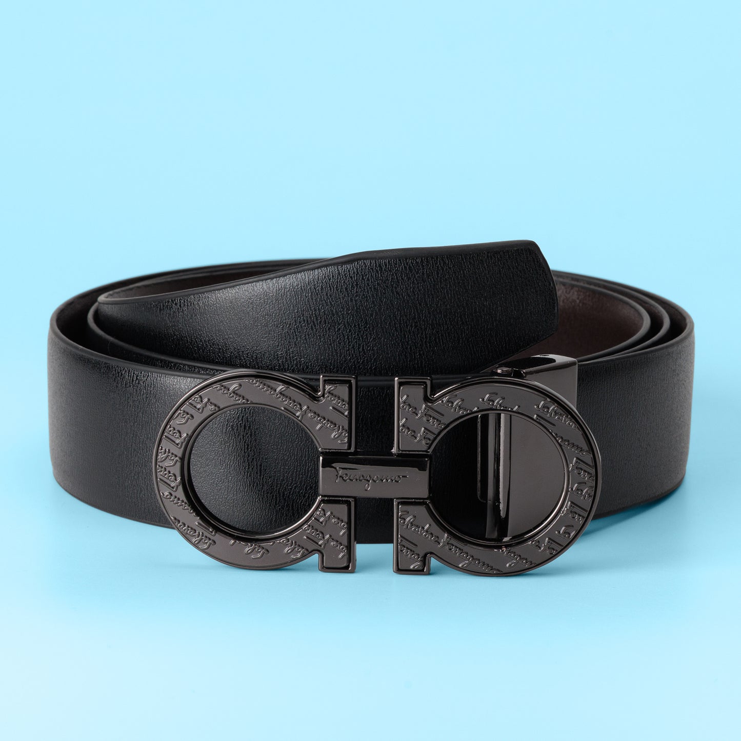 Noir Gancio Signature Belt