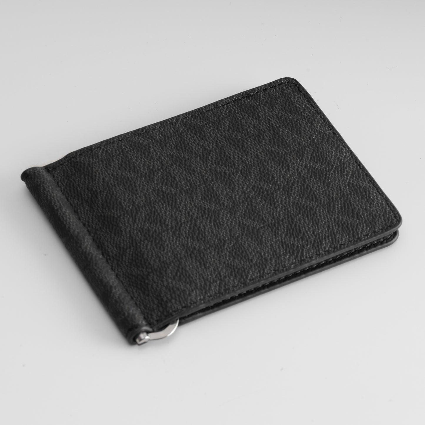 Slate  Dark Textured Clip Wallet