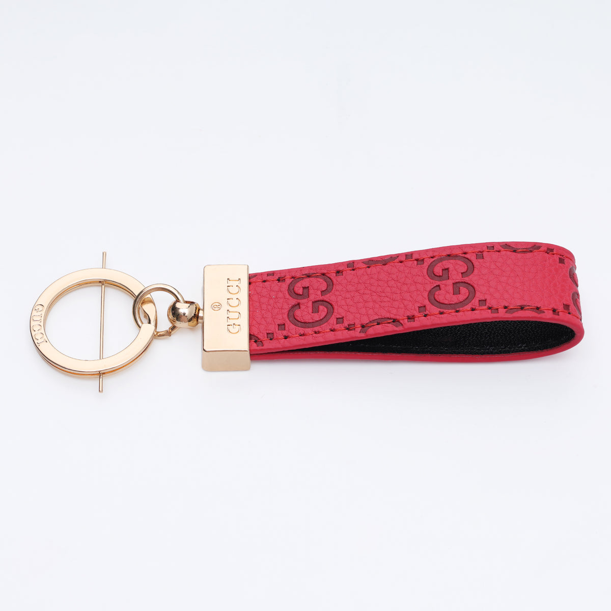 Crimson Statement Loop Keychain