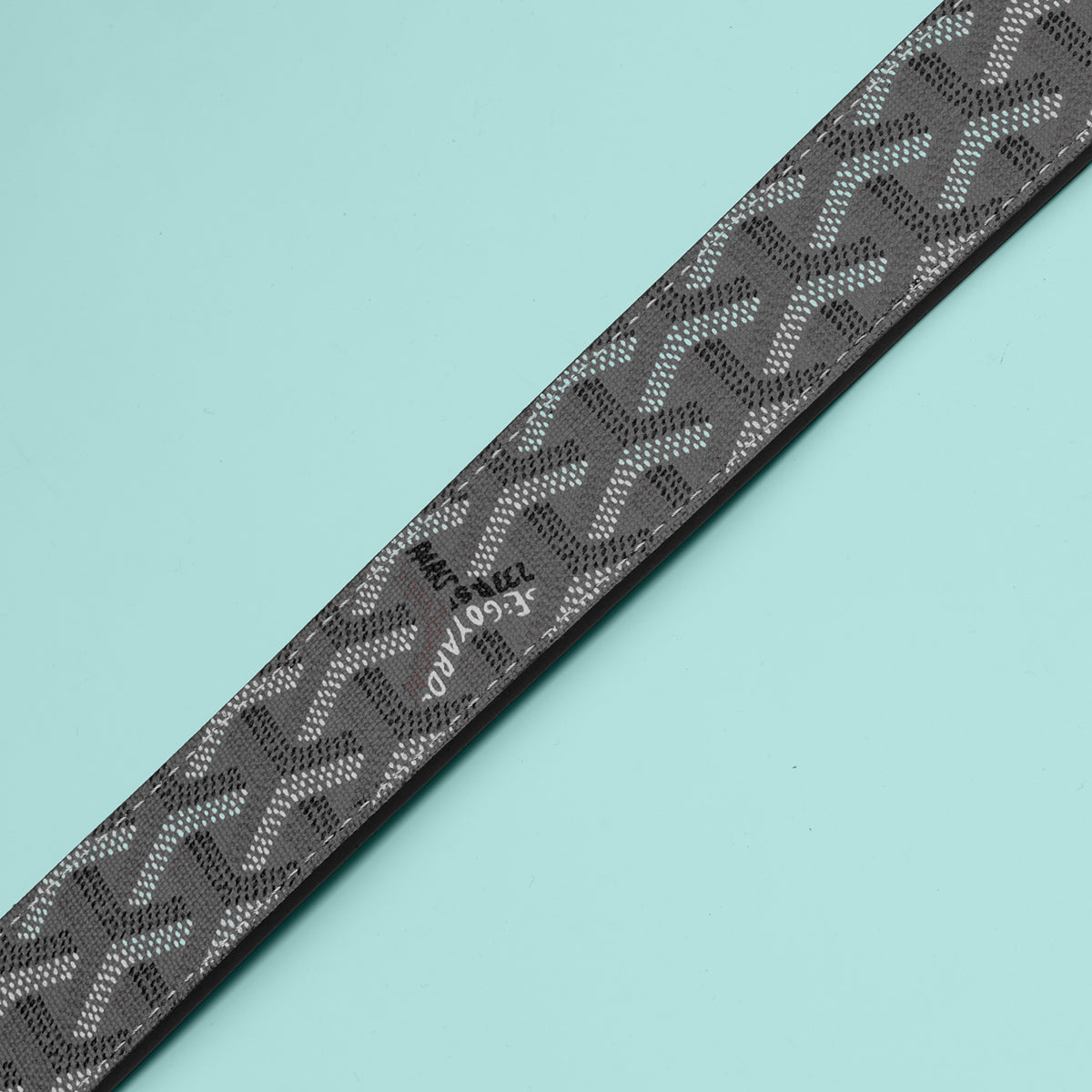 Graphite Mosaic Gold Buckle Belt