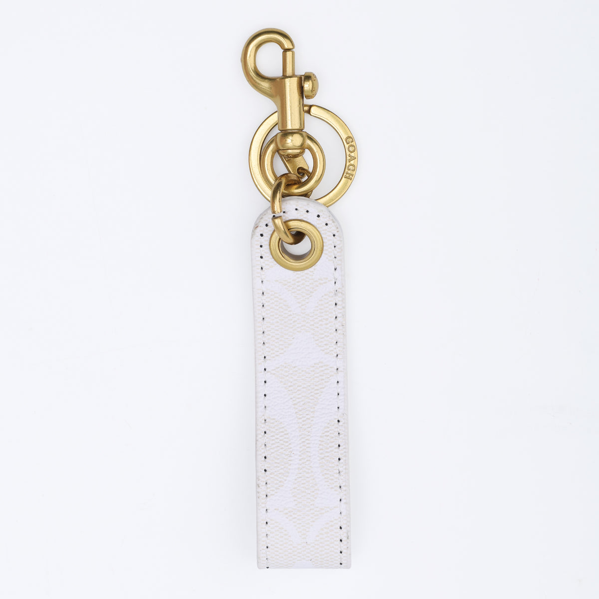 Ivory Luxe Signature Loop Keychain