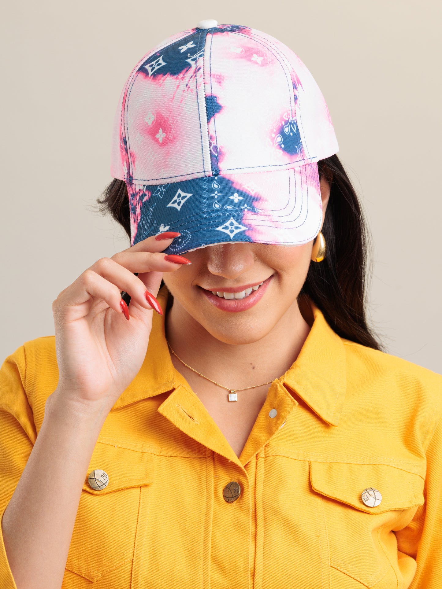 Cotton Candy Monogram Cap