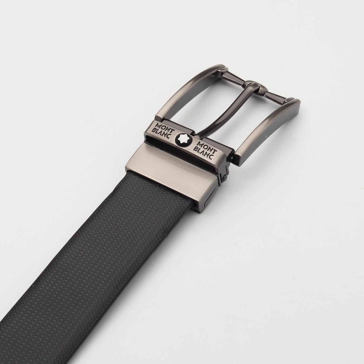 Modern Reversible Belt – Gunmetal Noir