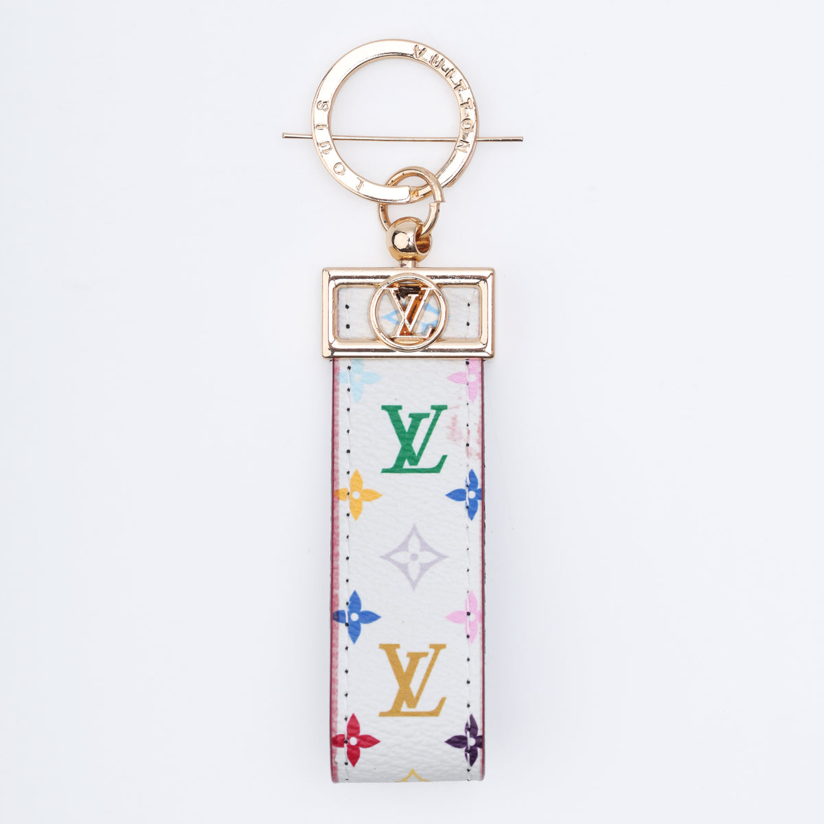 Ivory Bloom Multicolour Loop Keychain